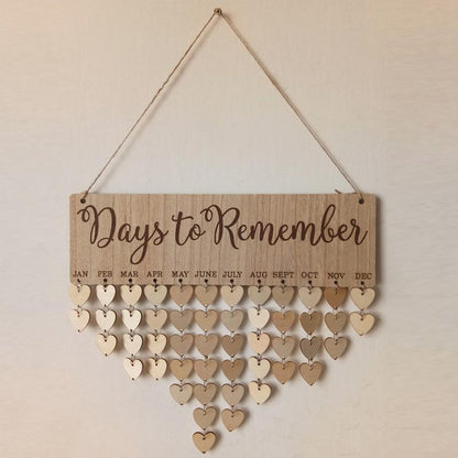 Skanto | Wooden Calendar Board