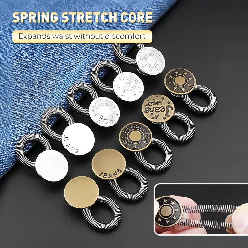 BowLift | Spring Metal Waist Extension Buttons for Jeans