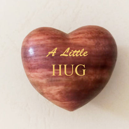 BowLift | Small Pocket Hug Wooden Heart Token