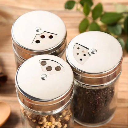 Norvo | Glass Spice Jar Set
