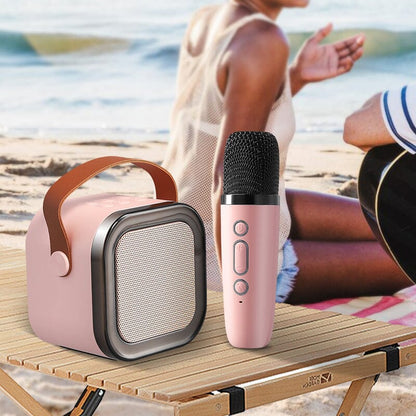 Mini Karaoke Machine with Wireless Microphones | Skanto