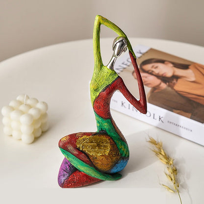 Abstract Colorful Woman Statue | Bowlift