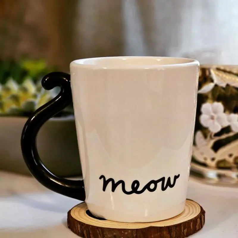 Skanto | Cute Handmade Black Cat Lucky Coffee Mug