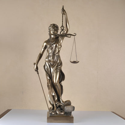 Statue of the Goddess of Justice – An elegant decorative sculpture of Justitia | Karnz