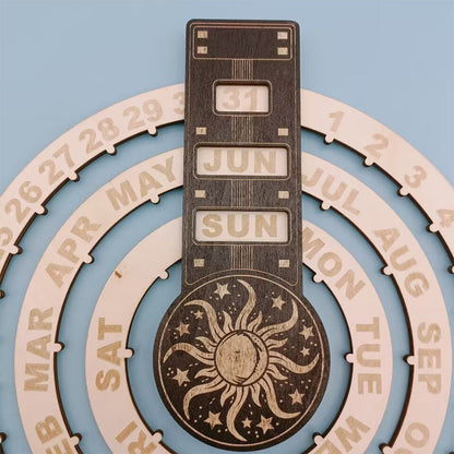BowLift | Wood Rotating Circular Perpetual Calendar