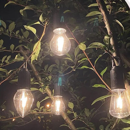New Outdoor Camping Hanging Type-C Charging Retro Bulb Light | Karnz
