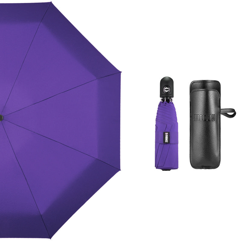 BowLift | Super Portable Auto Open/Close Windproof Umbrella with 12 Ribs, 5-Fold & Ergonomic Handle