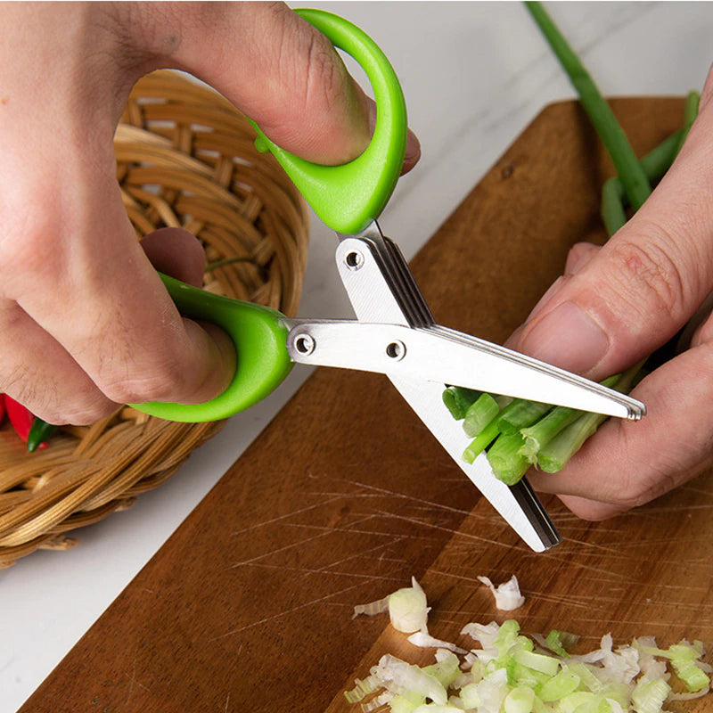 5 Layers Stainless Steel Multifunctional Kitchen Scissors | Brehn