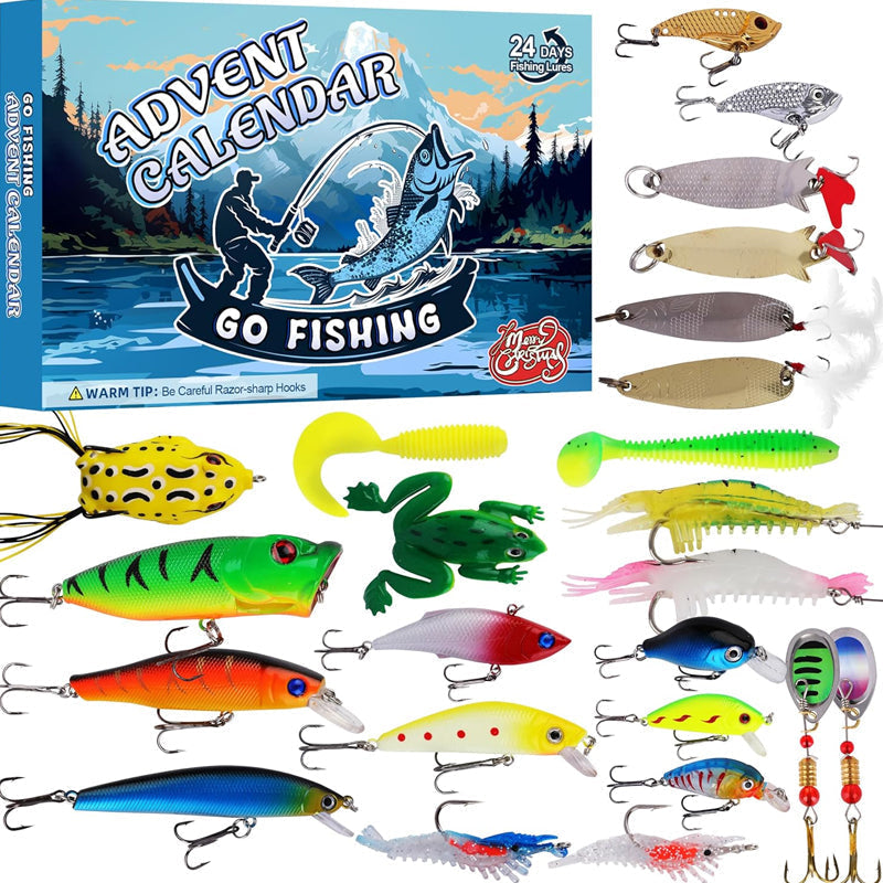 Skanto | 24 Days Christmas Countdown Fishing Rod Set