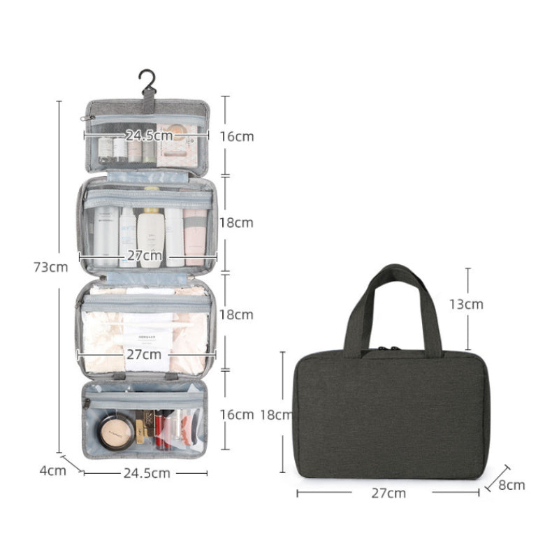 Cosmetics organizer for travel