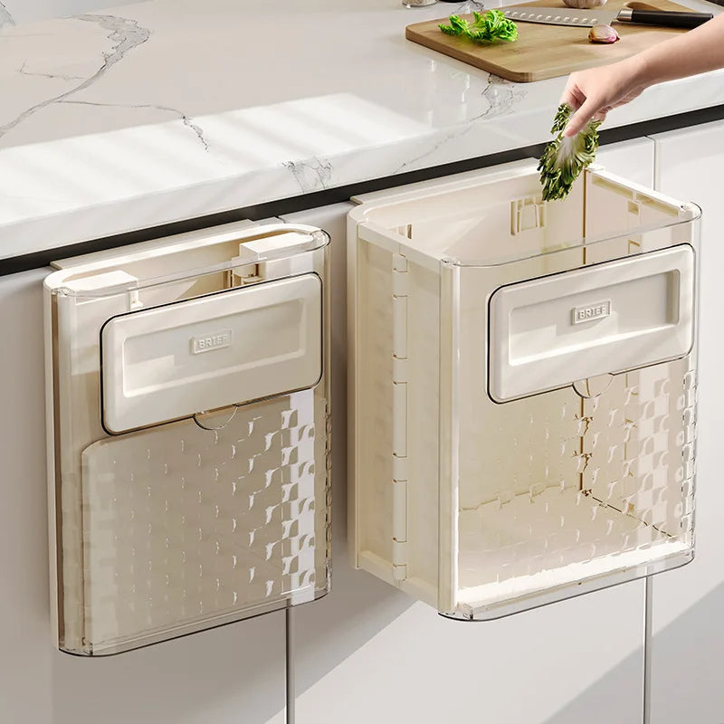 BowLift | Space Saver Door Hanging Foldable Garbage Can