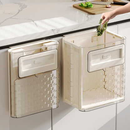 BowLift | Space Saver Door Hanging Foldable Garbage Can
