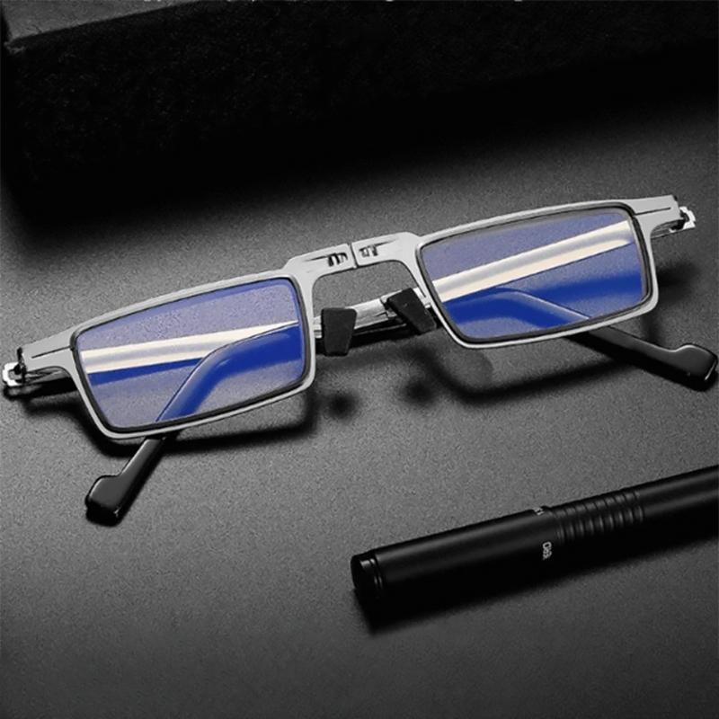 Ultralight folding reading glasses with blue light protection
