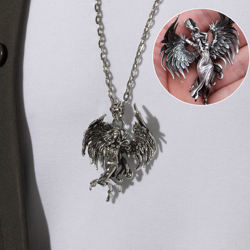 BowLift | Sterling Silver Guardian Angel Pendant Necklace