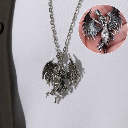 BowLift | Sterling Silver Guardian Angel Pendant Necklace