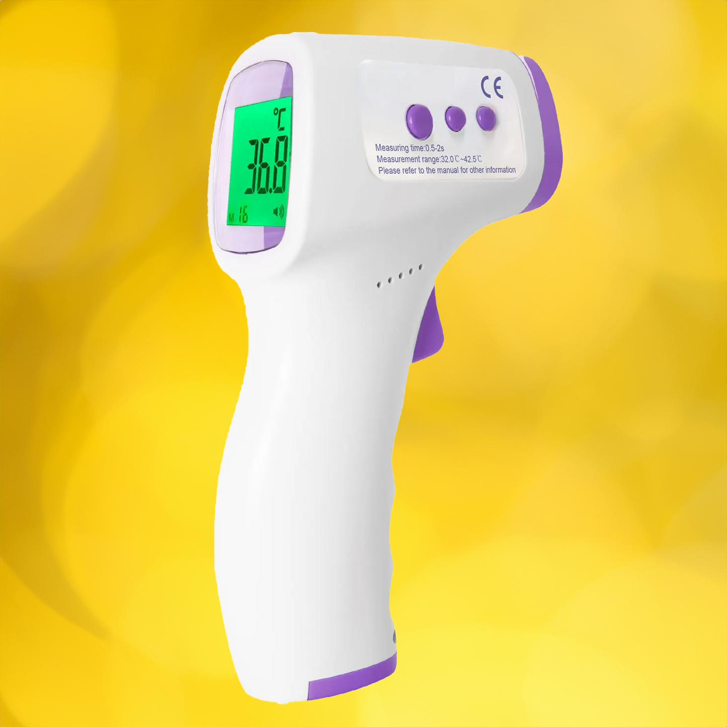 Contactless dog thermometer with one-click reading