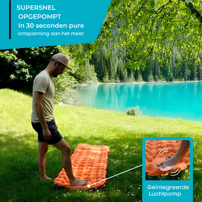 Skanto | AirLite Self-Inflating Sleeping Pad – Lightweight, Compact & 10 cm Thick Comfort