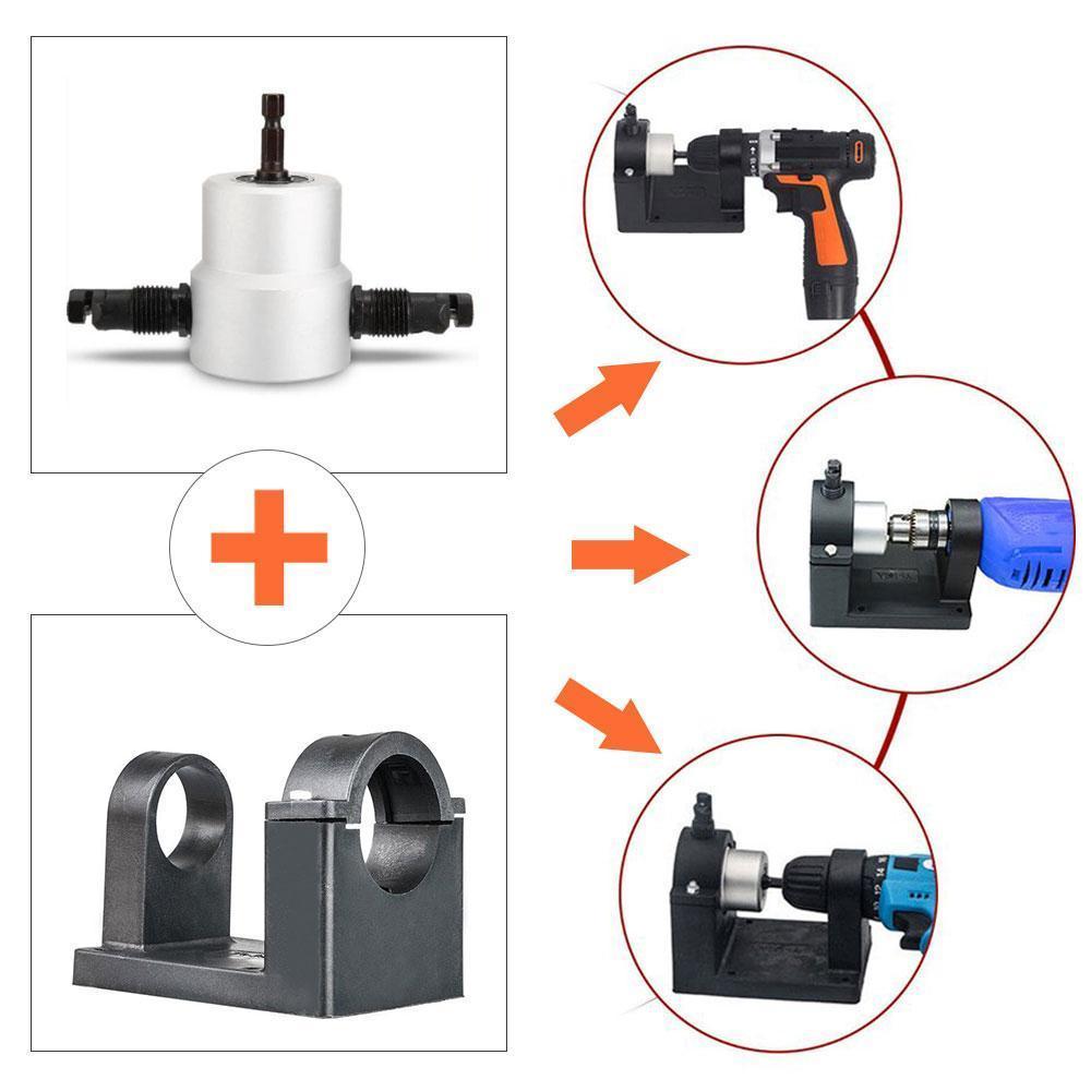 Skanto | Nibbler Cutter Drill Attachment Double Head Metal Sheet