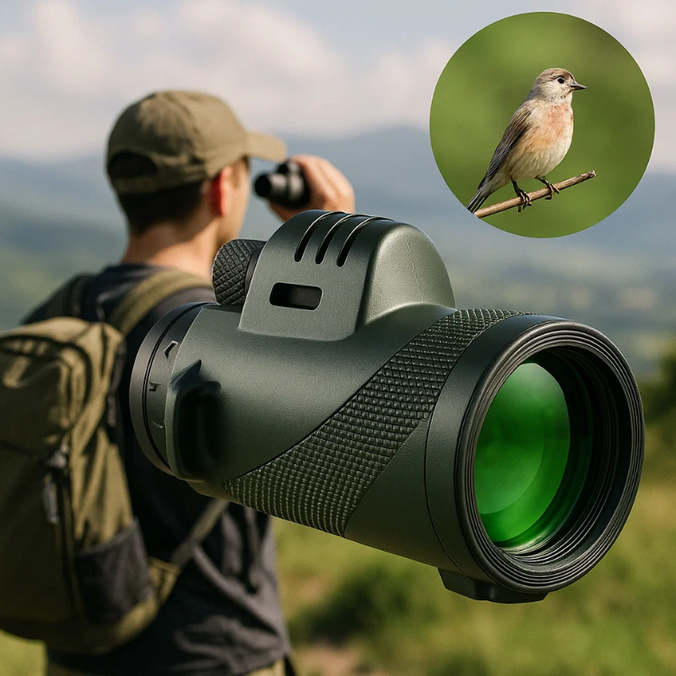 Skanto | Compact 600x Ultra-Zoom Monocular | HD Lens, Lightweight & Perfect for Hiking, Bird Watching, and Sporting Events