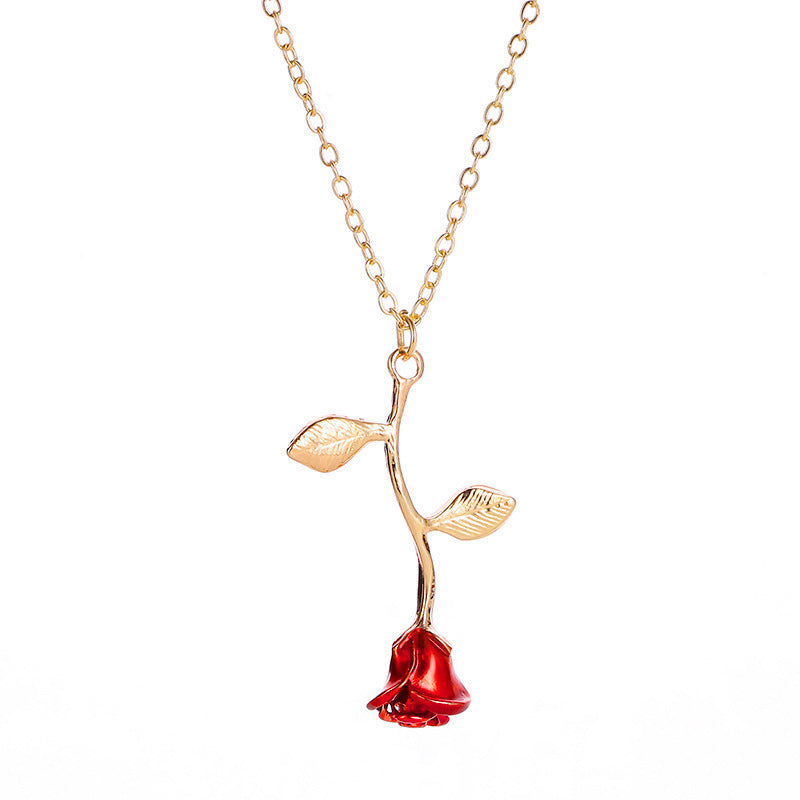 Skanto | 3D Rose Pendant Necklace