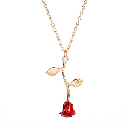 Skanto | 3D Rose Pendant Necklace