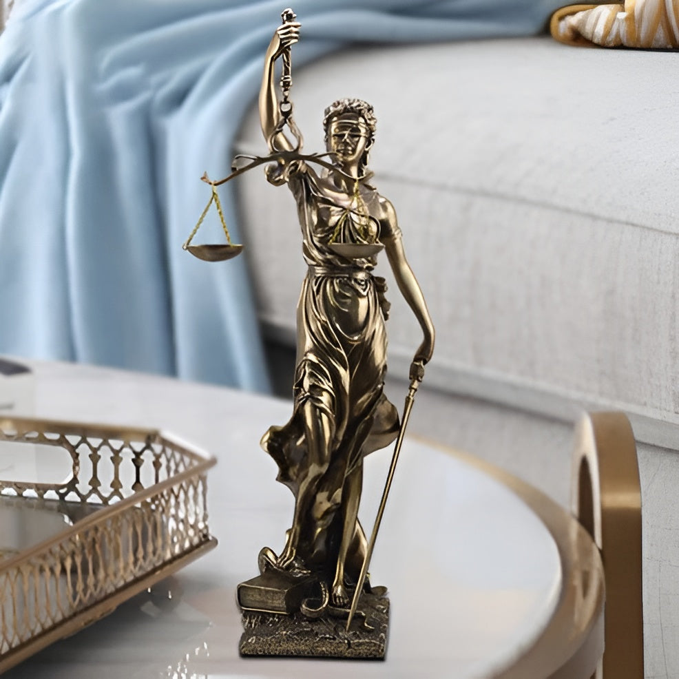 Statue of Lady Justice – An Elegant Decorative Sculpture of Justitia
