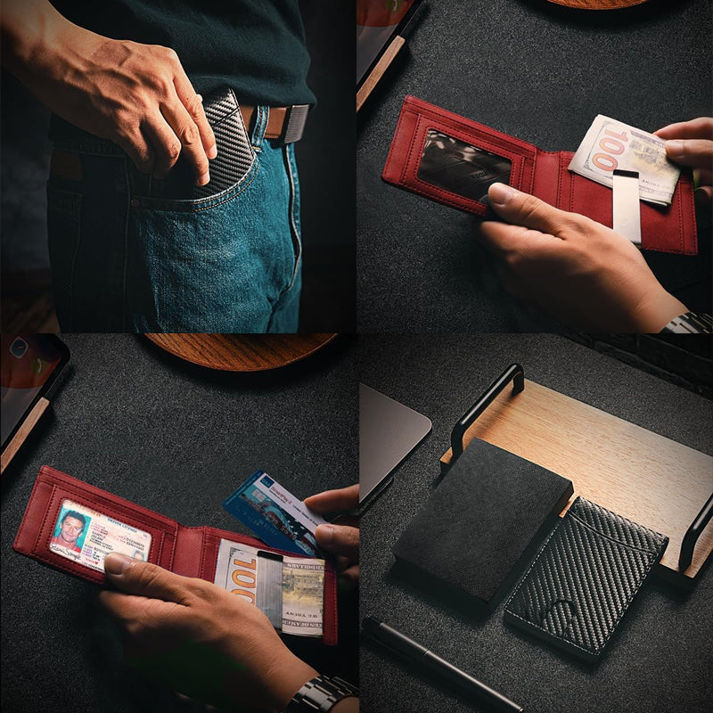 Skanto | Genuine Leather Anti-Theft Card Holder
