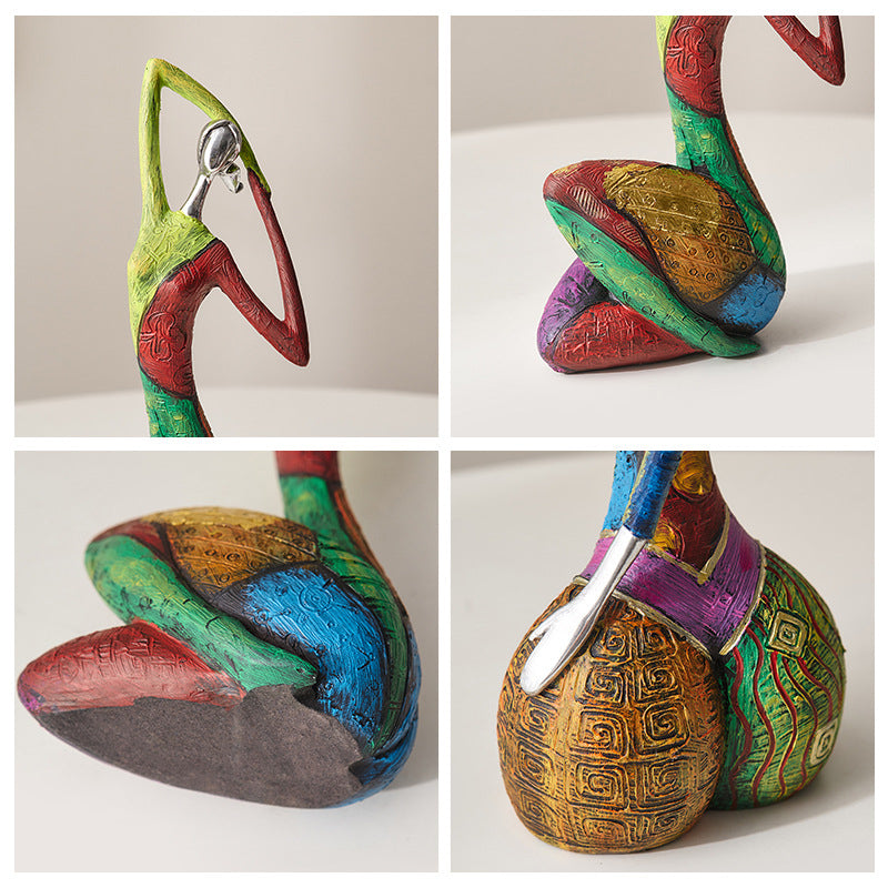 Abstract Colorful Woman Statue | Bowlift