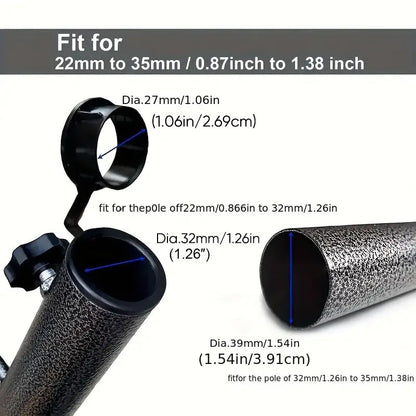 BowLift | Heavy-Duty Adjustable Spiral Ground Anchor Umbrella Holder