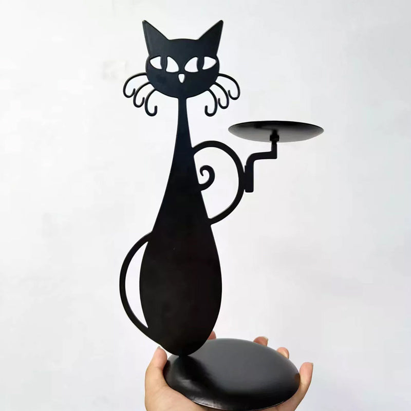 Black Cat Candle Holder | Skanto