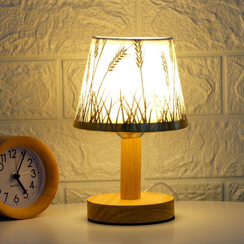 Skanto | Skanto Vintage Linen Lampshade 1-Light LED Table Lamp