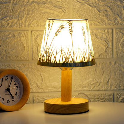 Skanto | Skanto Vintage Linen Lampshade 1-Light LED Table Lamp