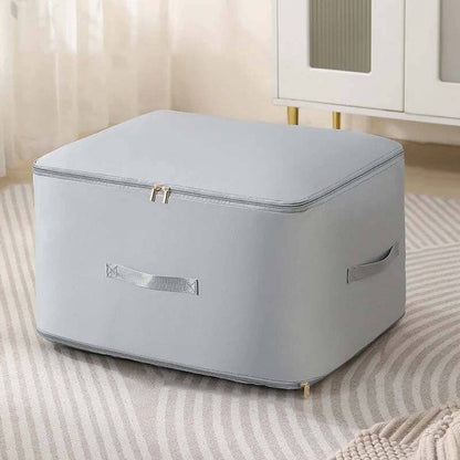 Extremely space-saving, self-compressing organizer