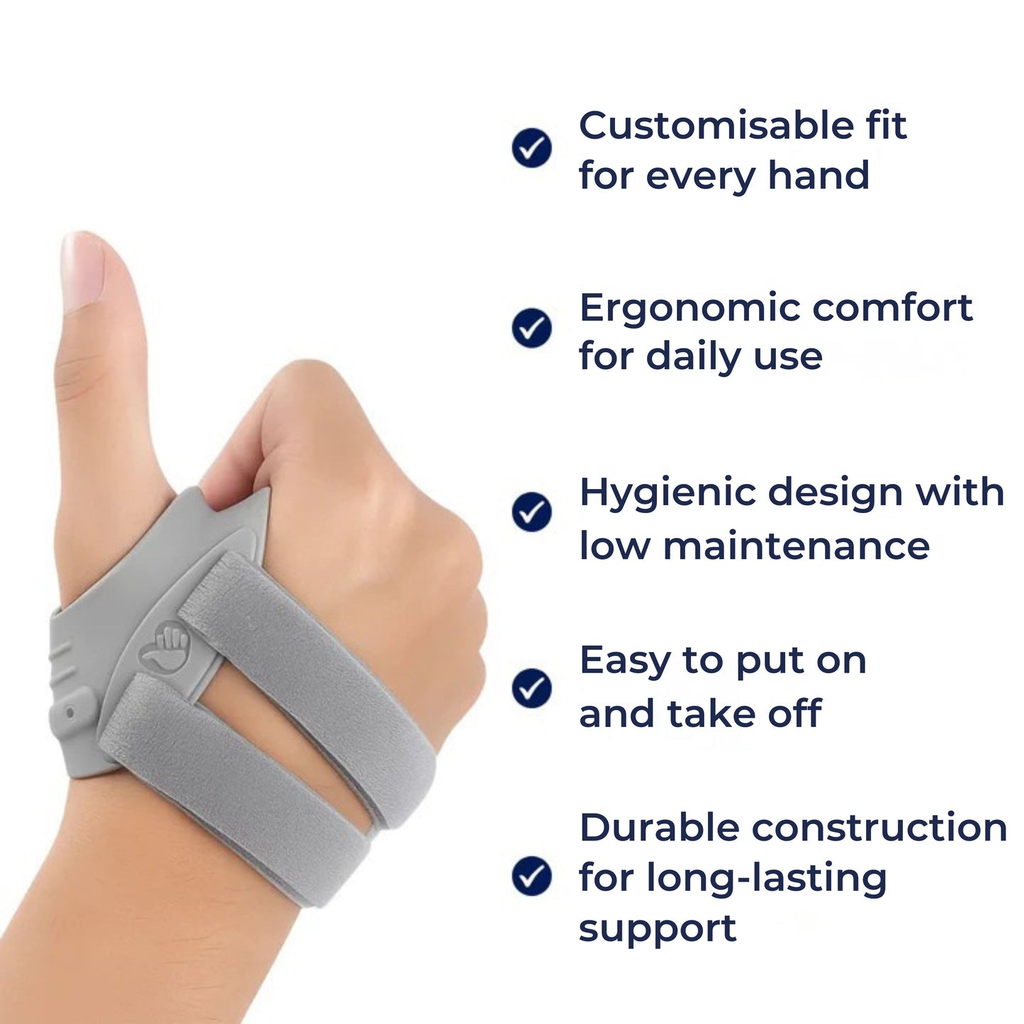 Pain Relief & Joint Stabilisation – Breathable Lightweight Splint – CMC Joint Arthritis & Sprain Bowlift