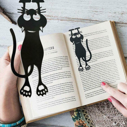 Neckline Black Cat Bookmark Bowlift