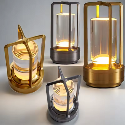 Skanto | Warm LED Wireless Table Lamp – Battery-Powered Nordic Design - LED with Touch Control, Suitable for Bedroom, Home, Outdoor - Ideal Night Light