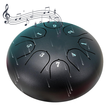 Rain drum as garden instrument