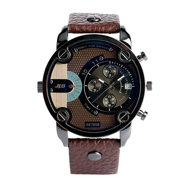Skanto | Men's Fashion Large Dial Steel Bracelet Watch