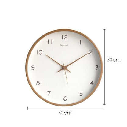 Skanto | Simple Solid Wood Analog Wall Clock for Home – Timeless and Elegant!