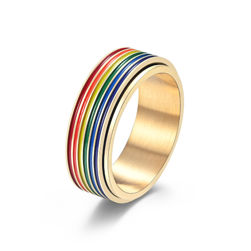 BowLift | Titanium Rainbow Ring