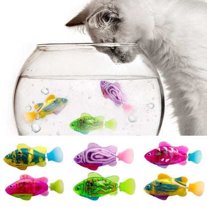 Skanto | AquaPret Interactive Cat Toy – Moving Fish with Lights