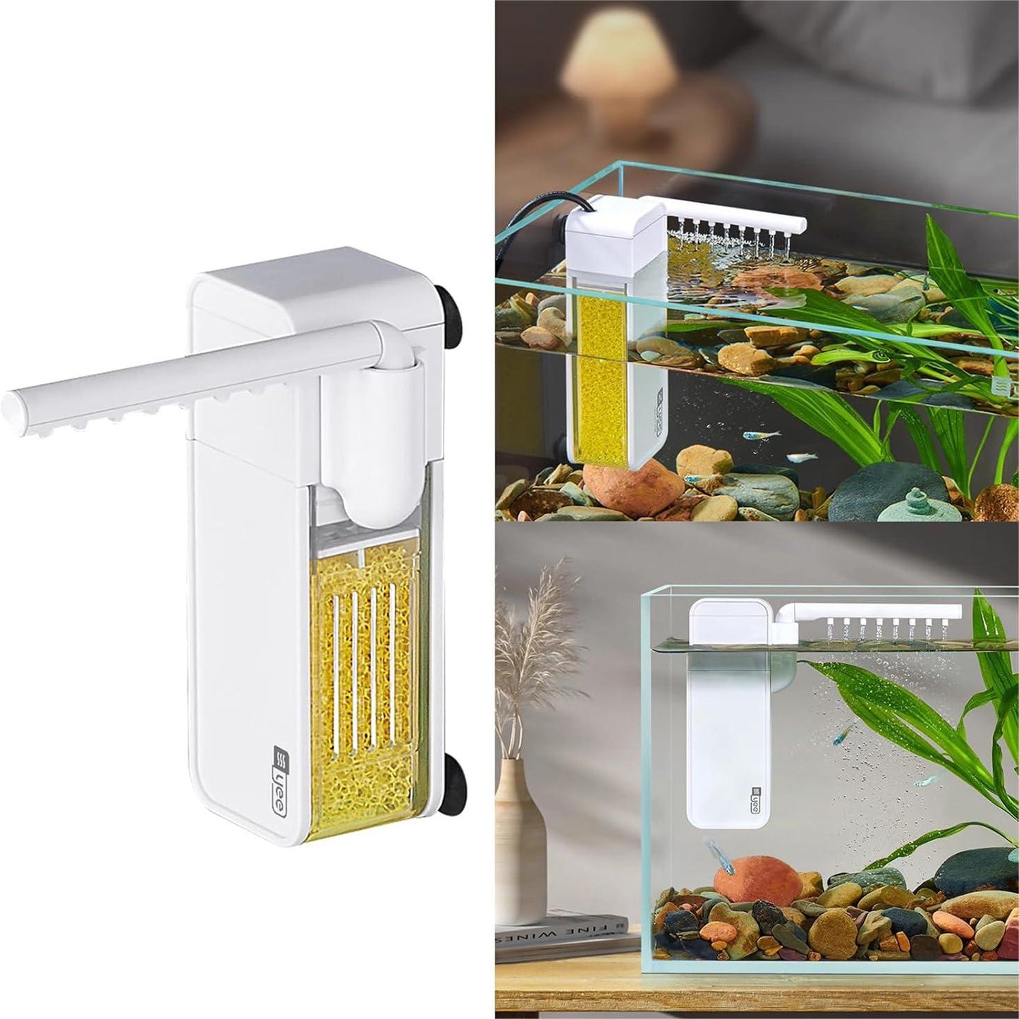 Silent Wall-Mounted Fish Tank Filter | Skanto