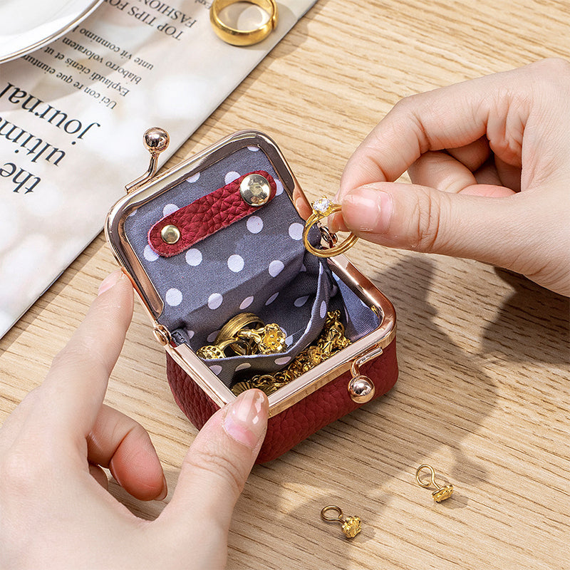 Genuine Leather Mini Jewelry Box | Bowlift