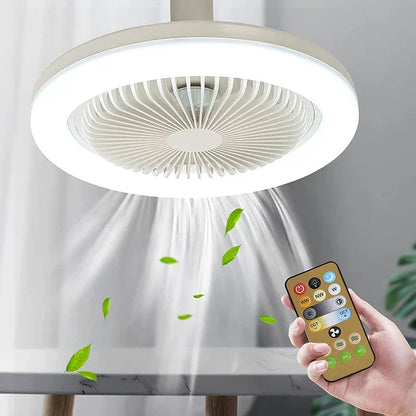 LED Ceiling Fan for Screw Installation – No Electrician Needed, Includes Remote Control | Skanto