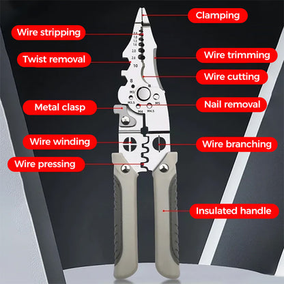 BowLift | Multifunctional Stripping Tool Crimping Pliers Cutting Pliers