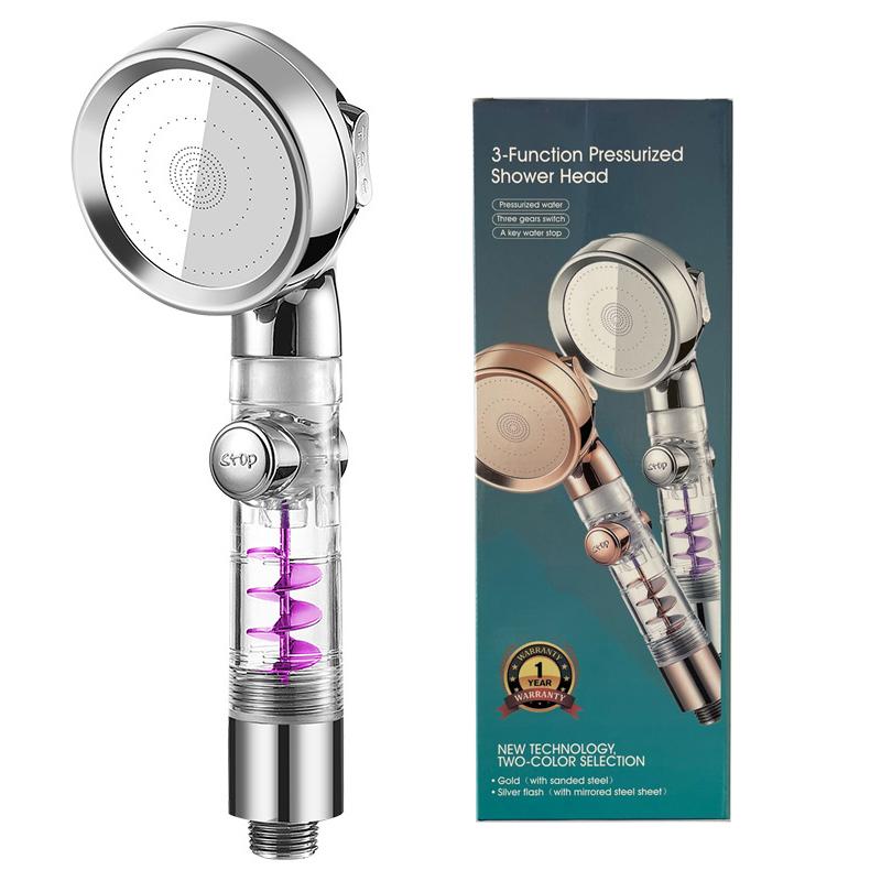 BowLift | 3 Mode Adjustable High Pressure Water Saving Showerhead