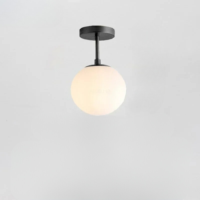 Skanto Skanto | Nordic Style Glass Ceiling Lamp – Elegant White Globe for Any Room