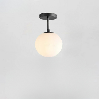 Skanto Skanto | Nordic Style Glass Ceiling Lamp – Elegant White Globe for Any Room