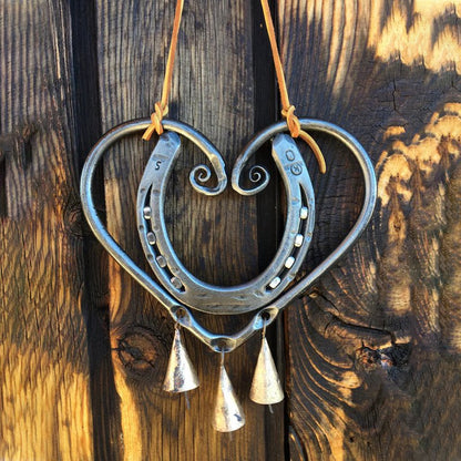 Wind Chime – LuckLove – Recycled Horseshoes – Handmade Pendant