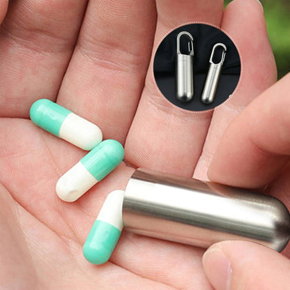 Portable stainless steel medicine box